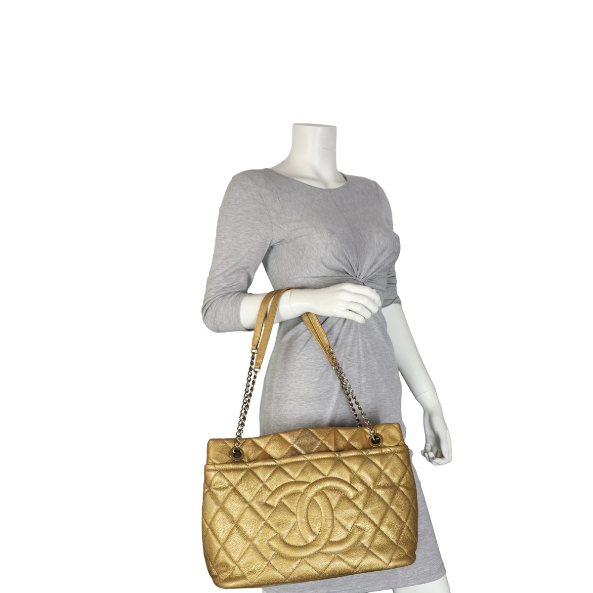 Chanel CC Timeless Shopping Tote | Gold