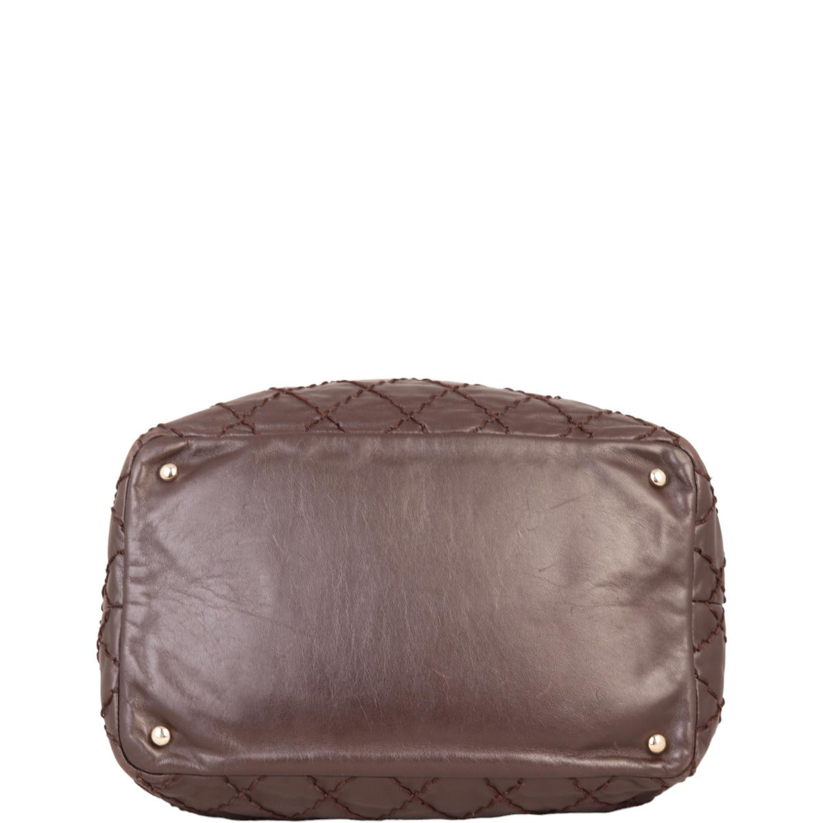 Chanel CC Drawstring Bucket Bag | Chocolate Brown