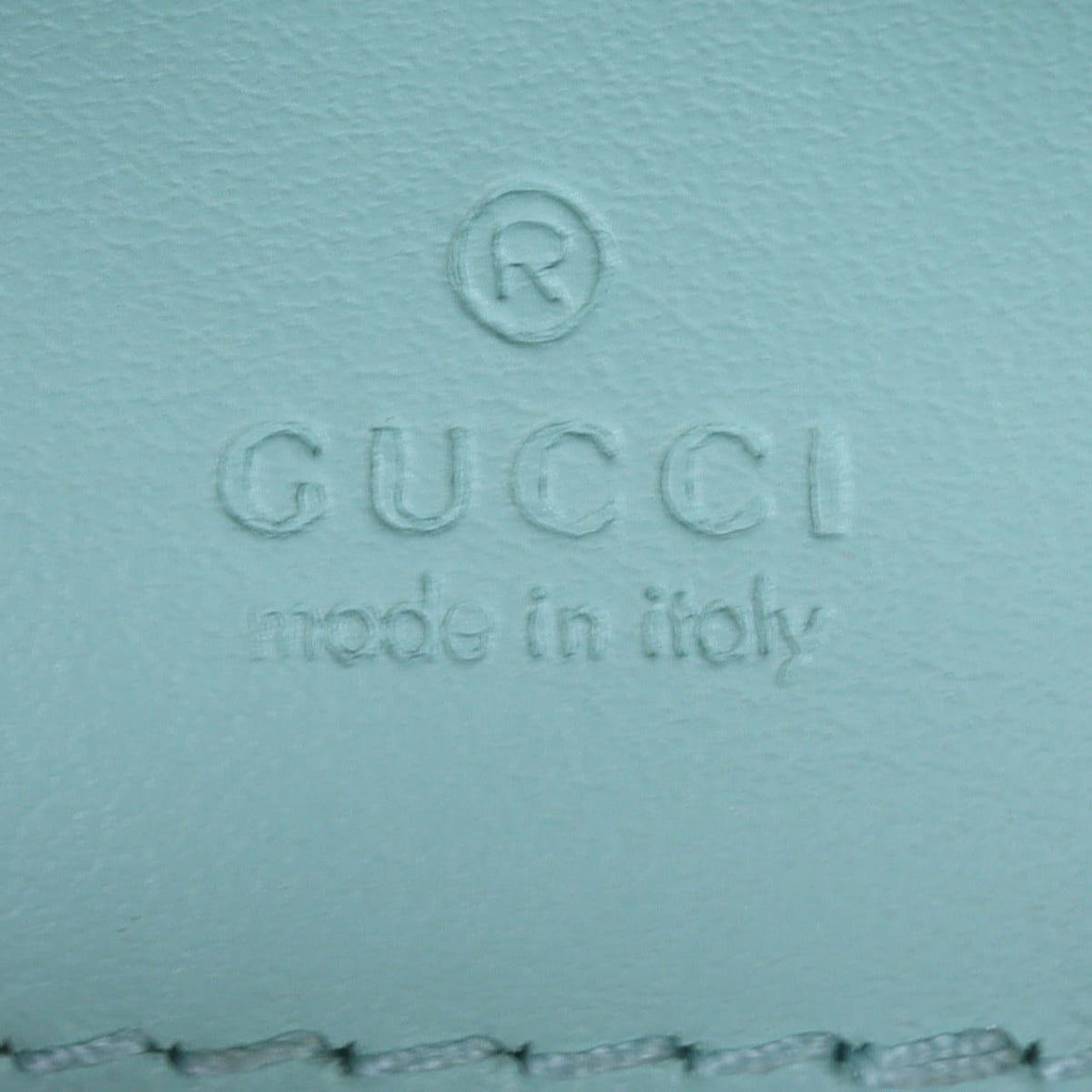 Gucci GG Marmont Matelasse Mini Bag Interior Stamp