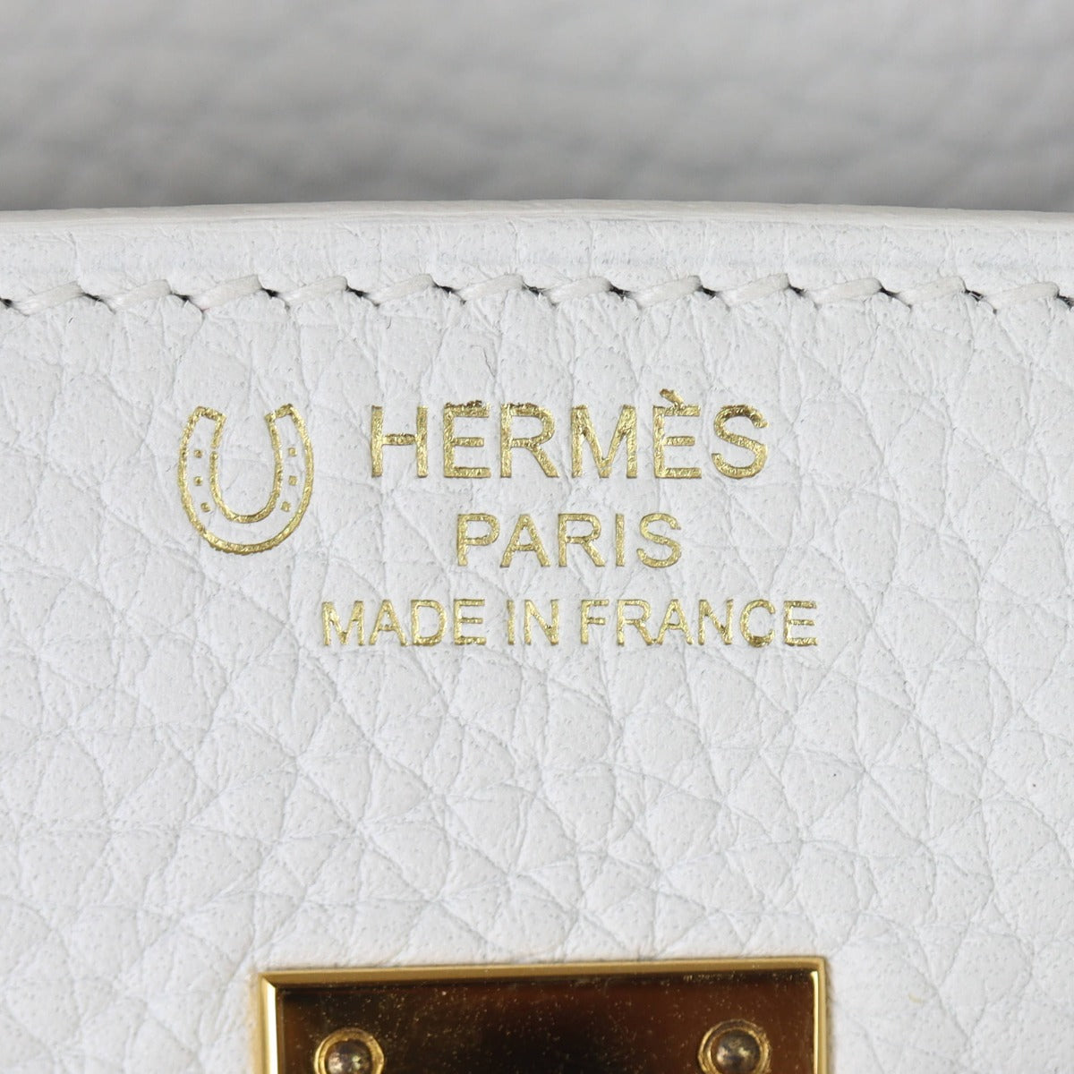 Hermes Birkin 25 Togo Interior Stamp