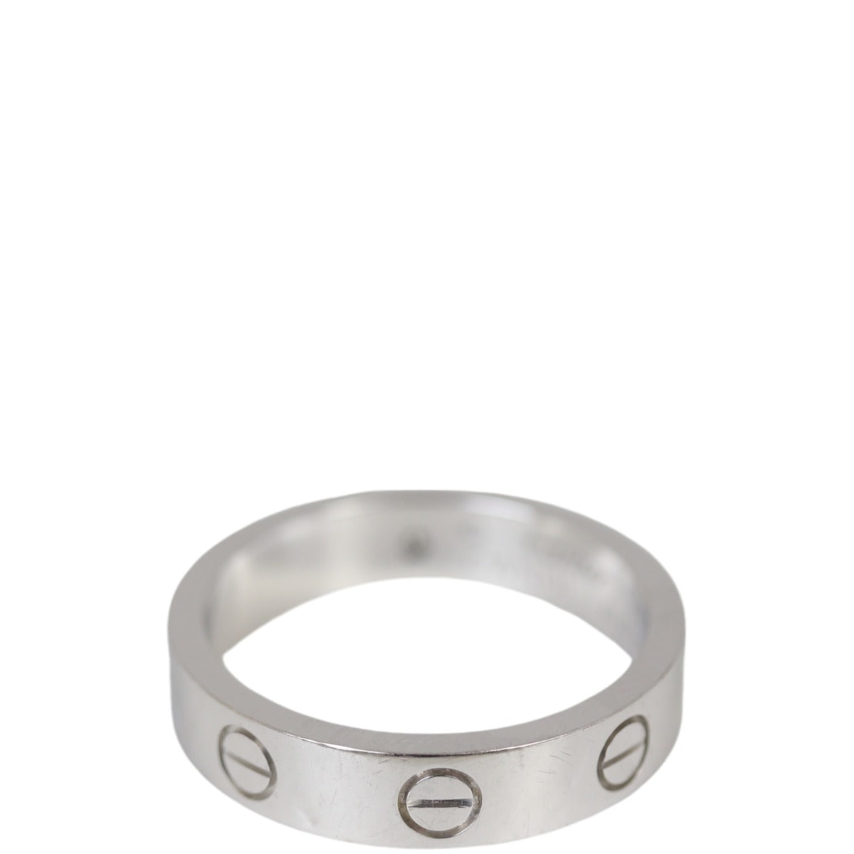 Cartier Love Wedding Band 18k White Gold 1 Diamond