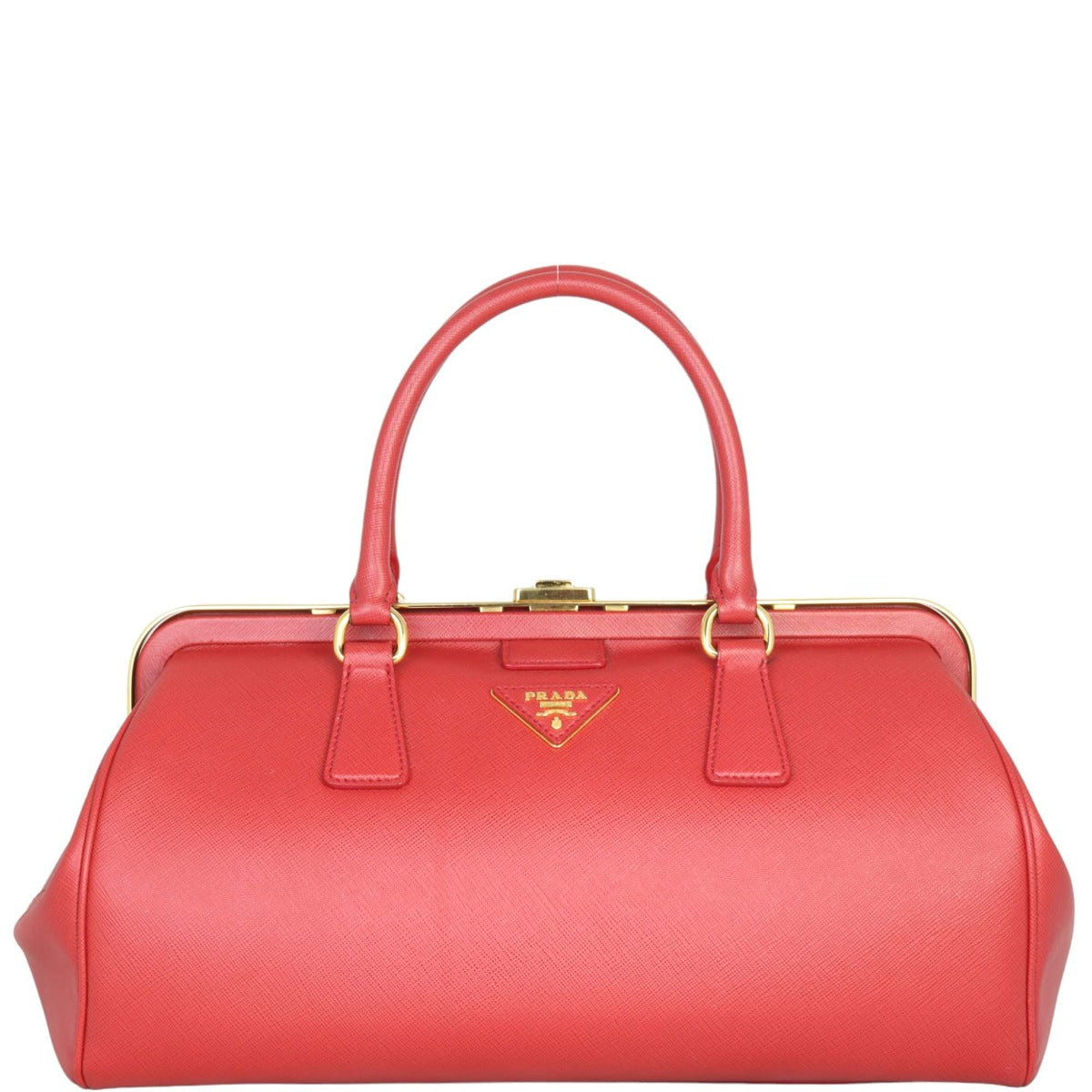 Prada Safiano Lux Frame Bag