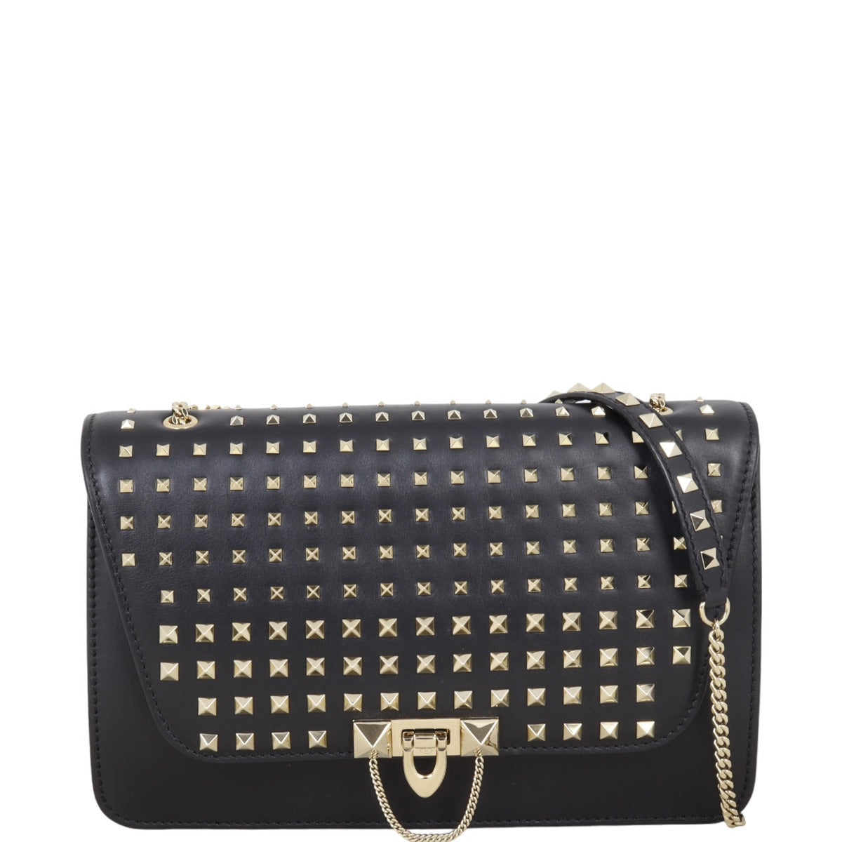 Valentino Rockstud Spike Demilune Bag Medium