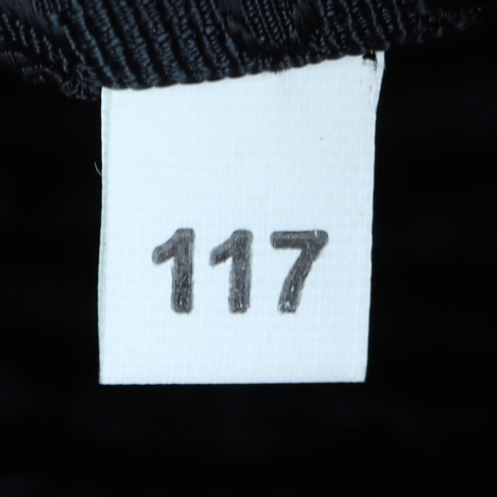 Prada Saffiano City Calf Esplanade Medium (dark grey and black) Tag