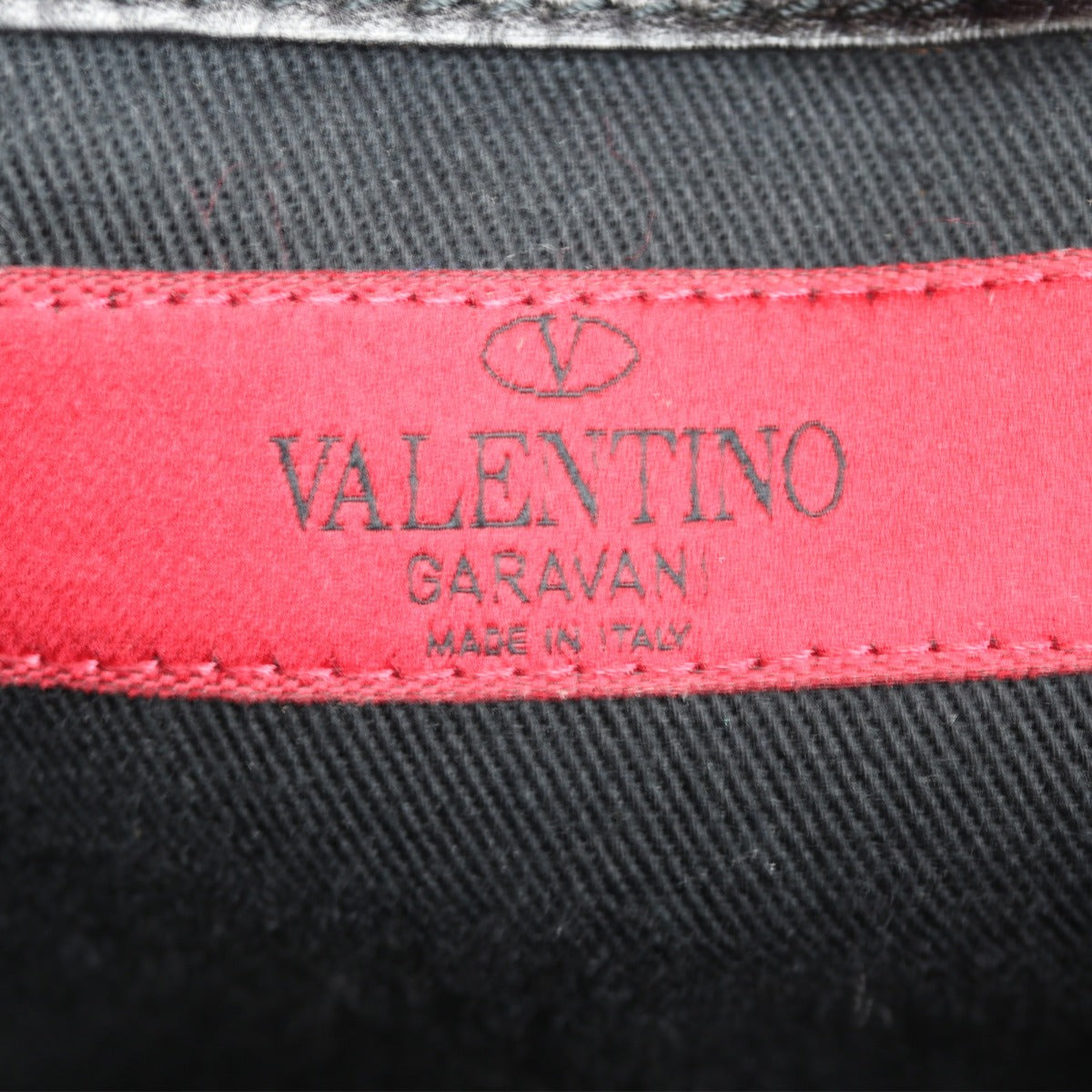 Valentino Rockstud Pagoda Tote Interior Stamp