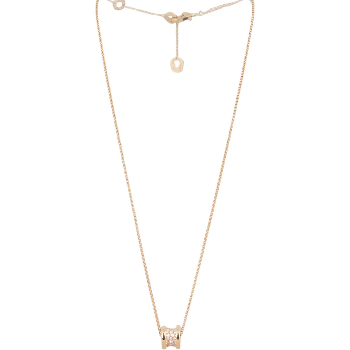Bvlgari B.Zero1 18k Rose Gold Diamond Necklace