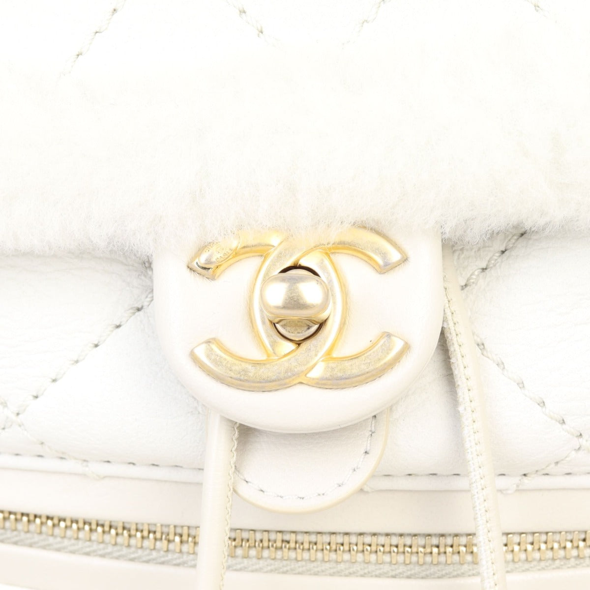 Chanel Shearling Backpack