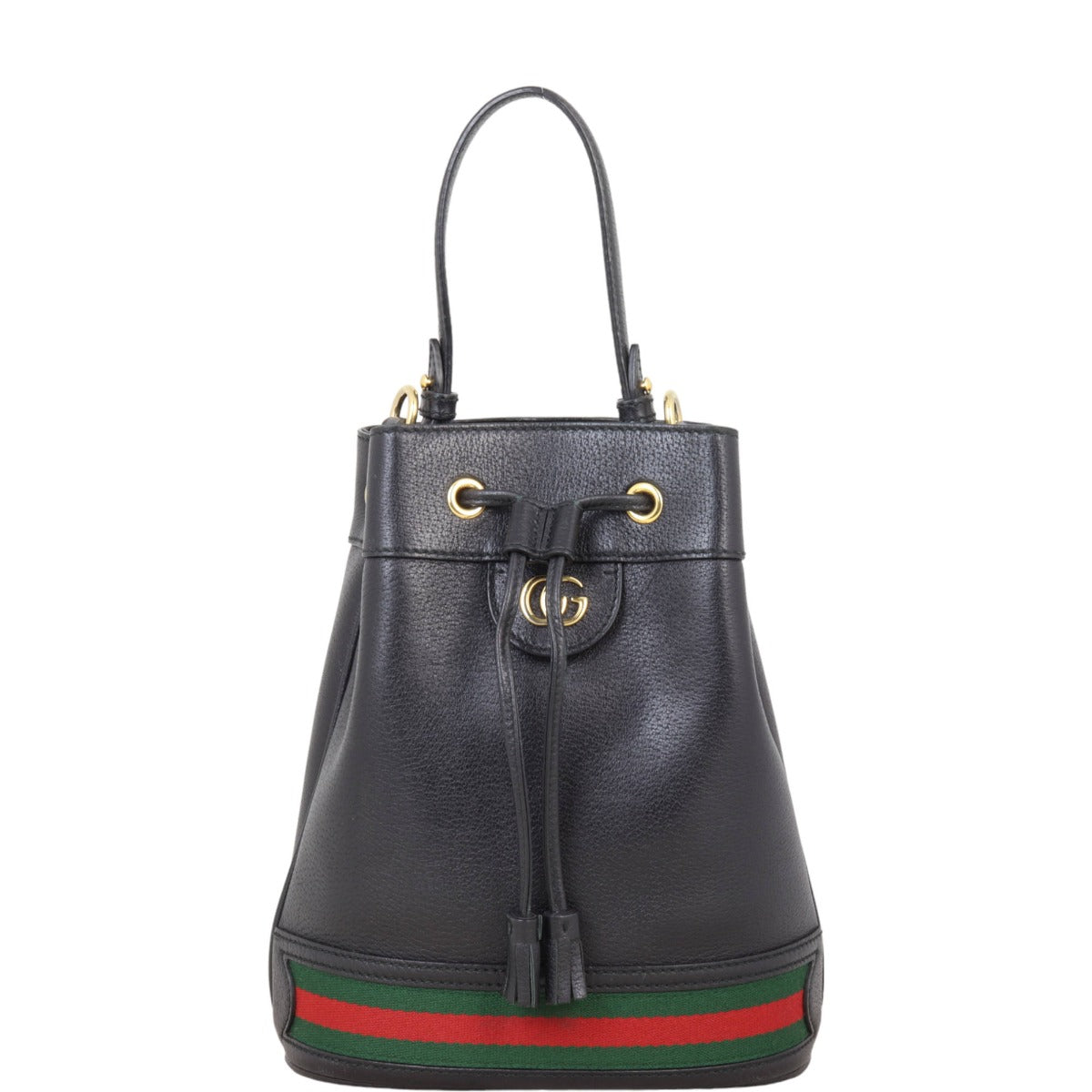 Gucci Ophidia Leather Bucket Bag Mini