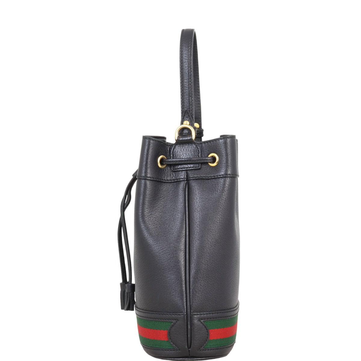 Gucci Ophidia Leather Bucket Bag Mini