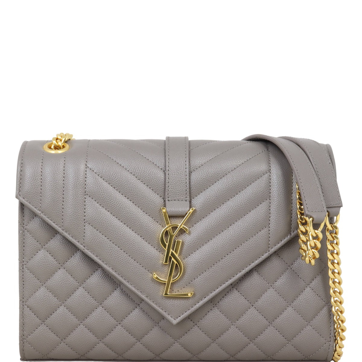 Saint Laurent Monogram Mix Matelasse Envelope Chain Bag Medium