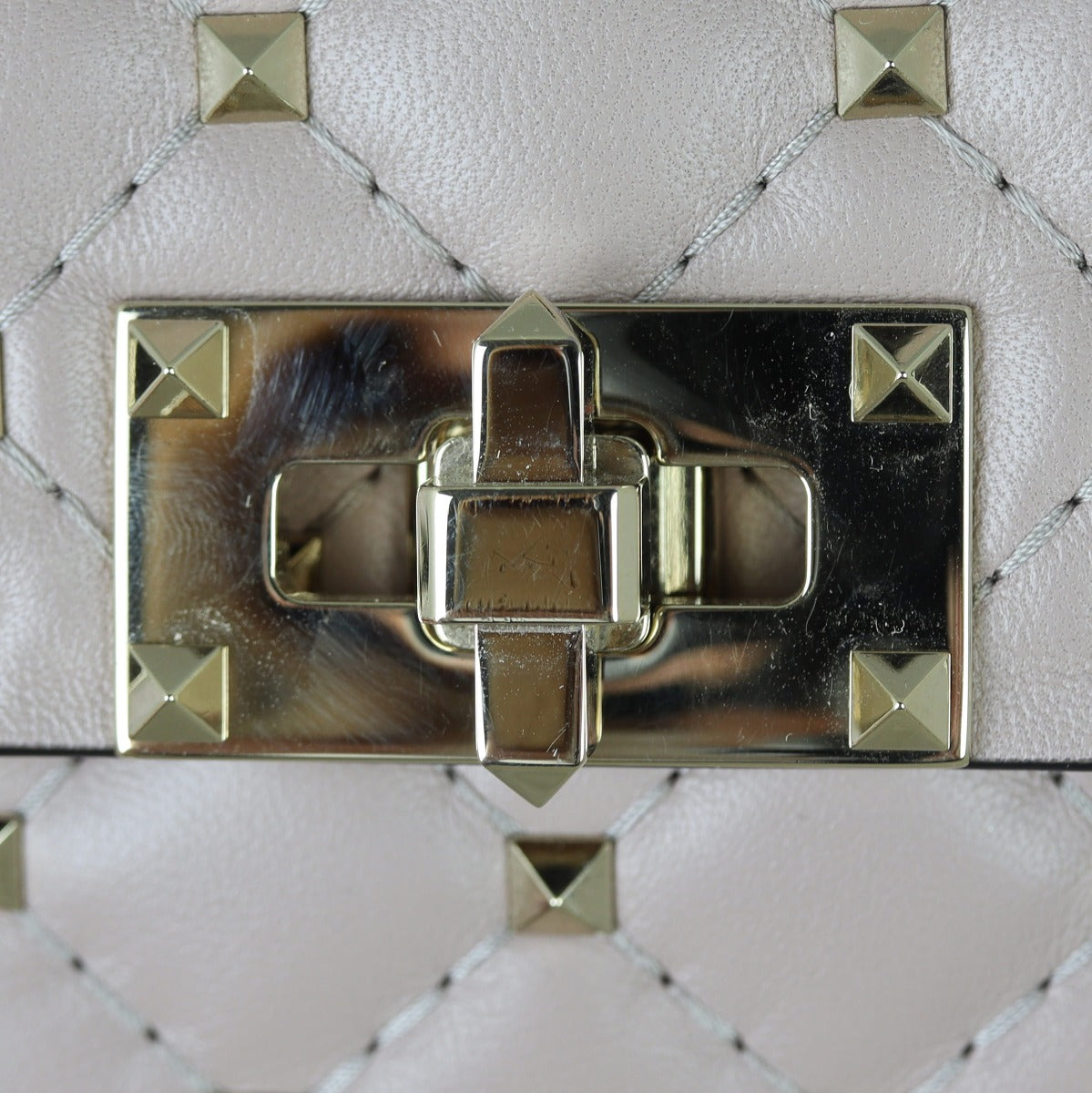 Valentino Rockstud Spike Medium Shoulder Bag Hardware