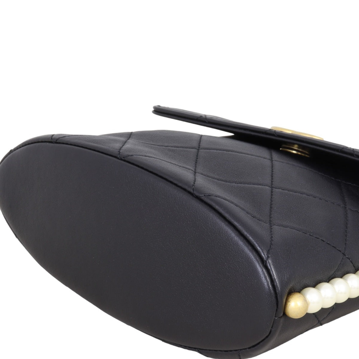 Chanel About Pearls Flap Hobo Small