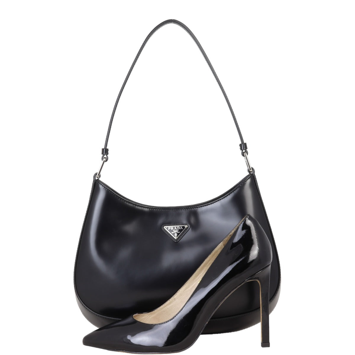 Prada Cleo Shoulder Bag Brushed Leather