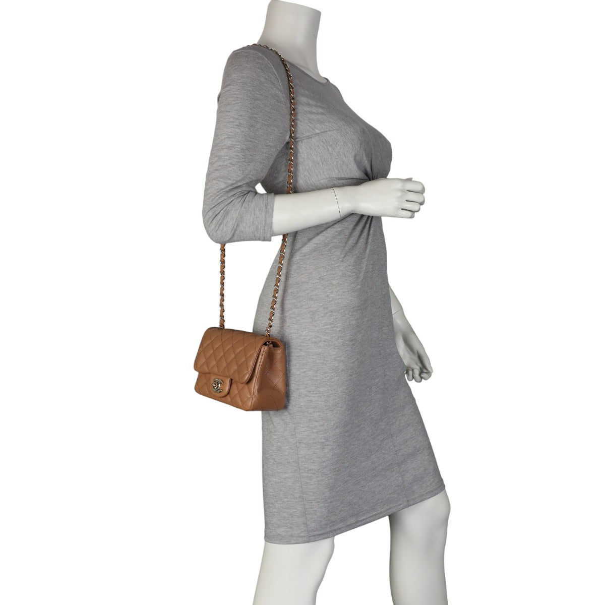 Chanel Classic Flap Mini Square | Caramel