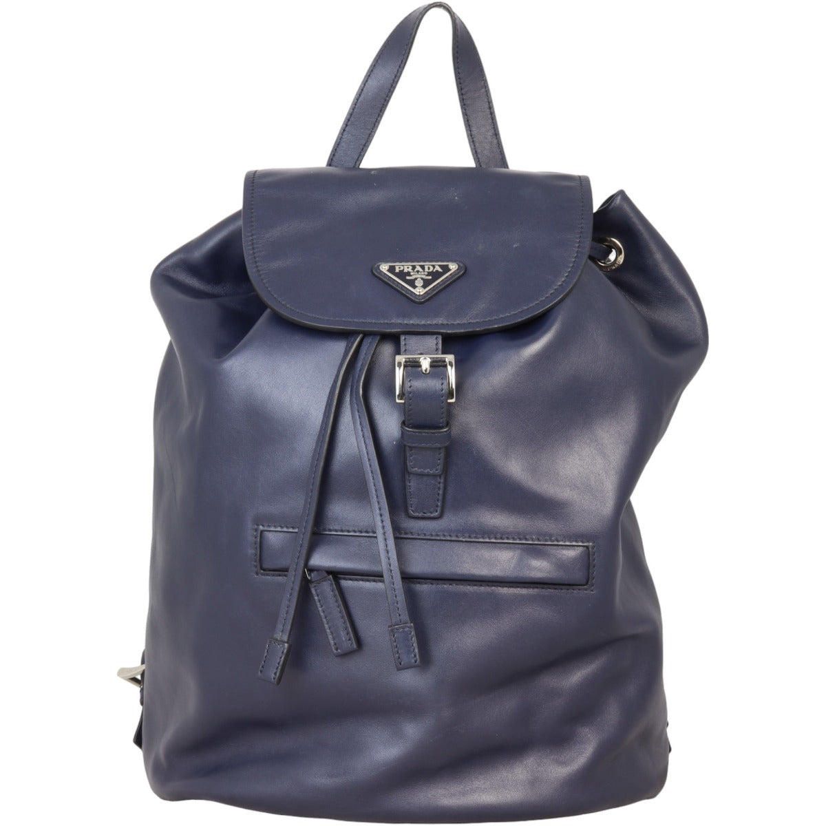 Prada Soft Calf Zip Pocket Backpack