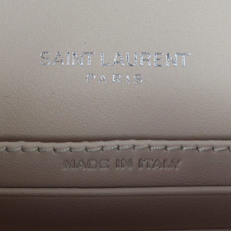 Saint Laurent Sunset Mini Croc-Embossed Interior Stamp