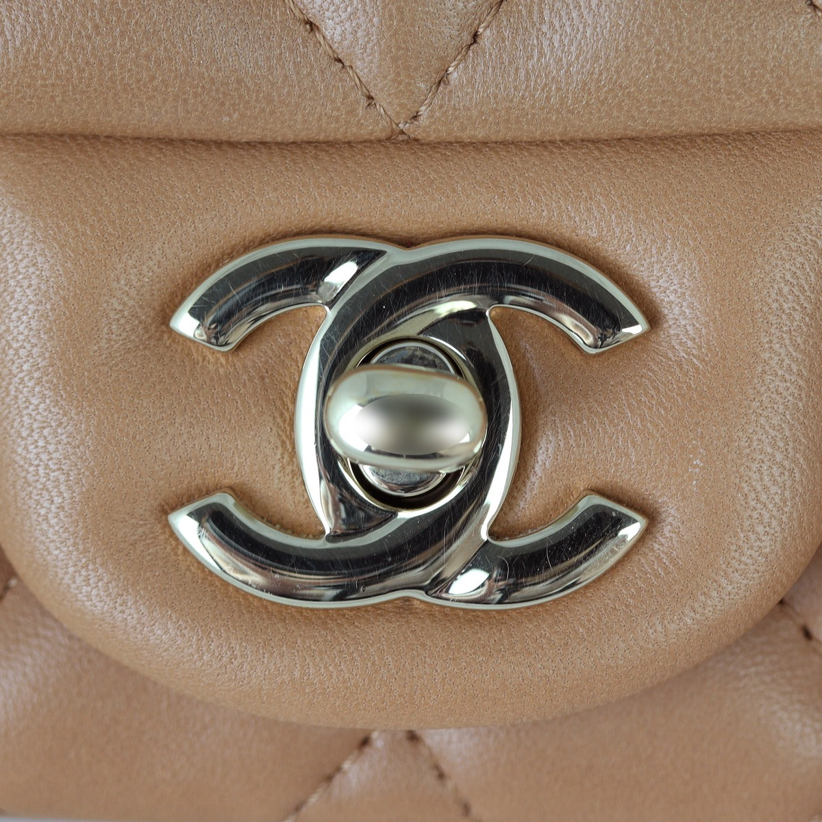 Chanel Classic Flap Mini Square | Caramel