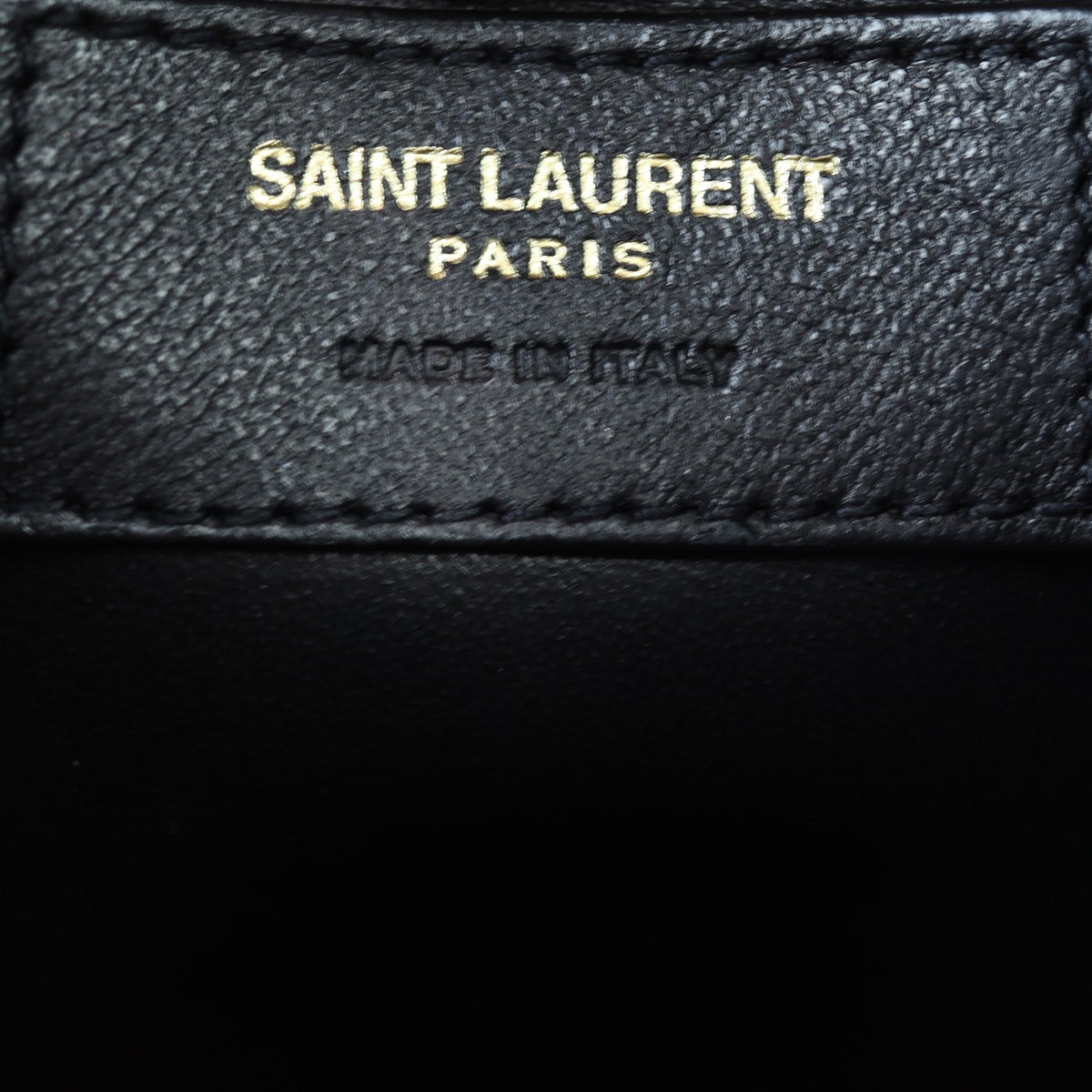 Saint Laurent Talitha Bucket Bag Small Interior Stamp