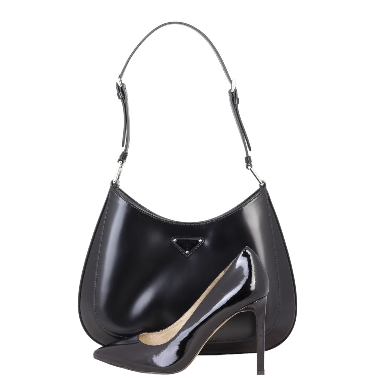 Prada Cleo Shoulder Bag Brushed Leather
