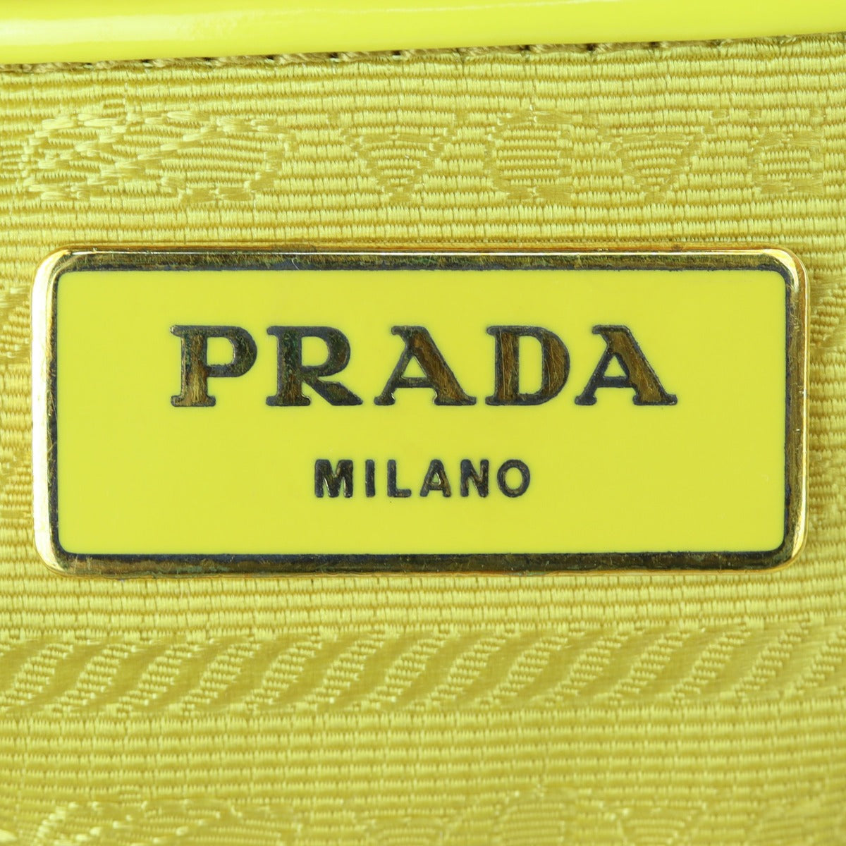 Prada Smooth Leather Tote Bag Interior Stamp