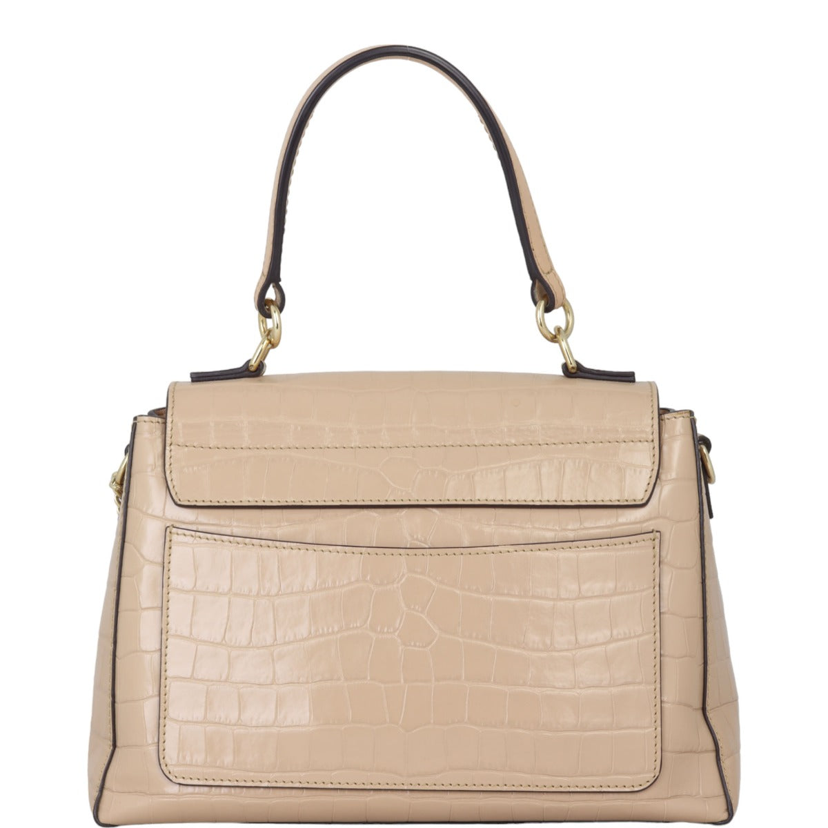 Chloe Faye Day Bag Medium Croc-Embossed