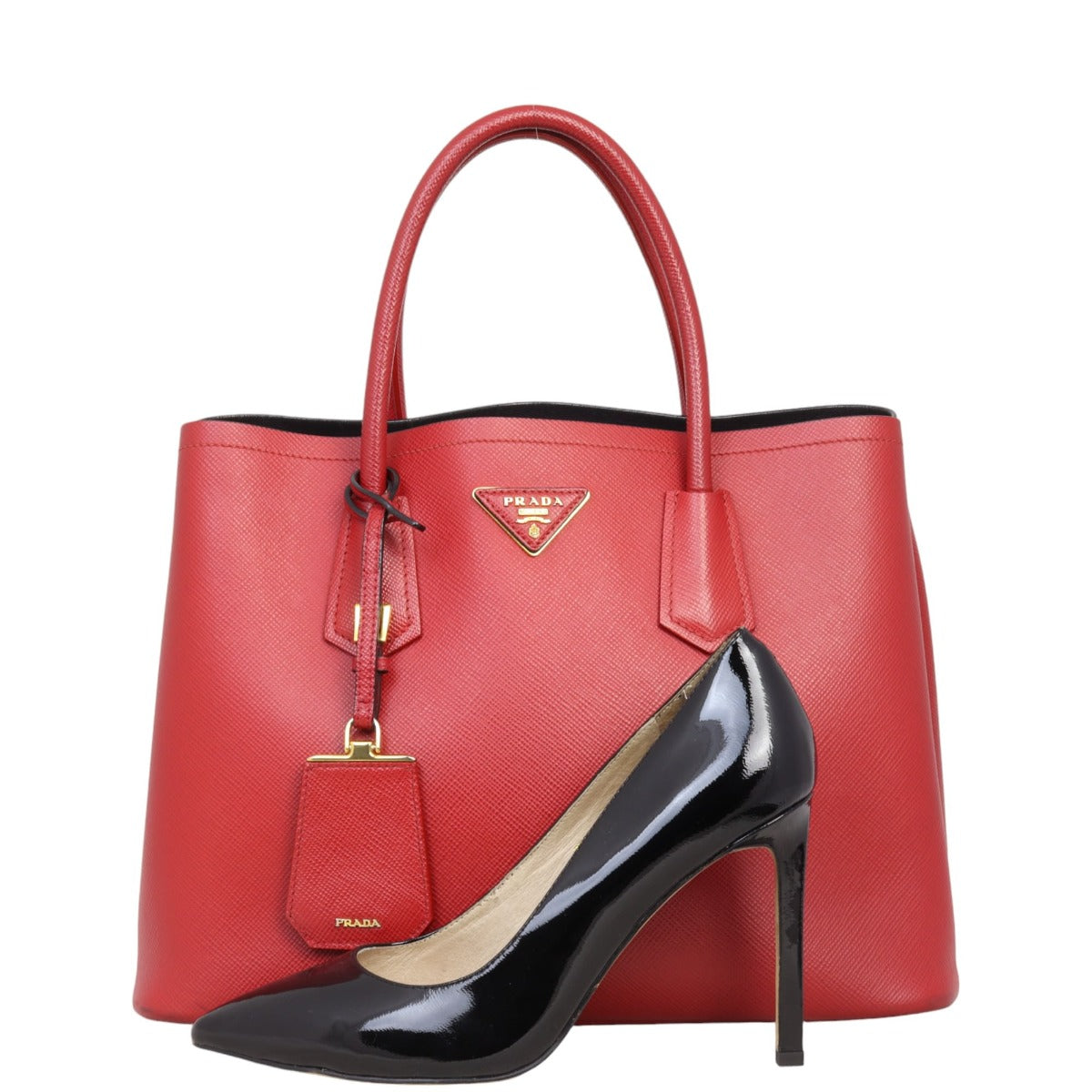 Prada Saffiano Cuir Double Bag Medium