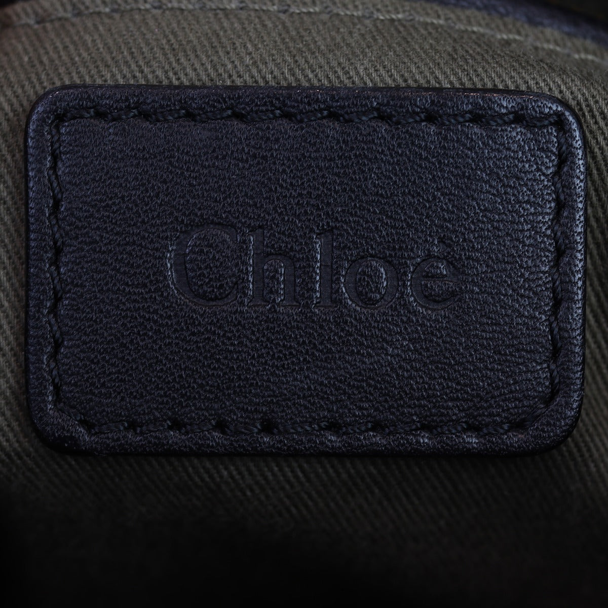 Chloe Marcie Medium Satchel Interior Stamp