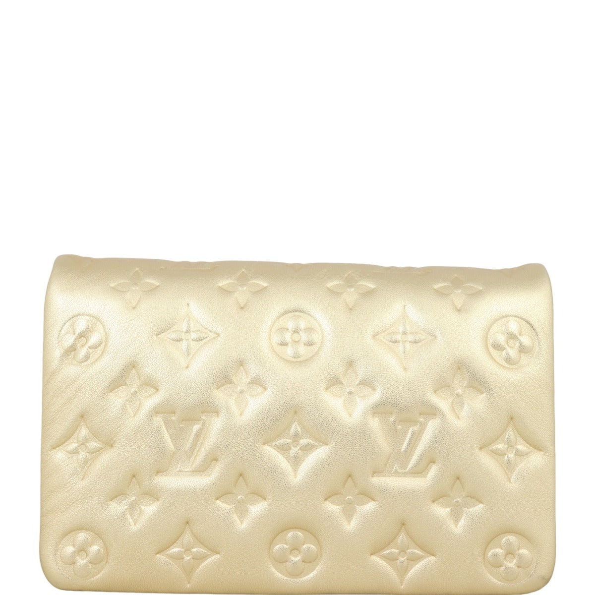 Louis Vuitton Pochette Coussin Monogram Embossed Lambskin