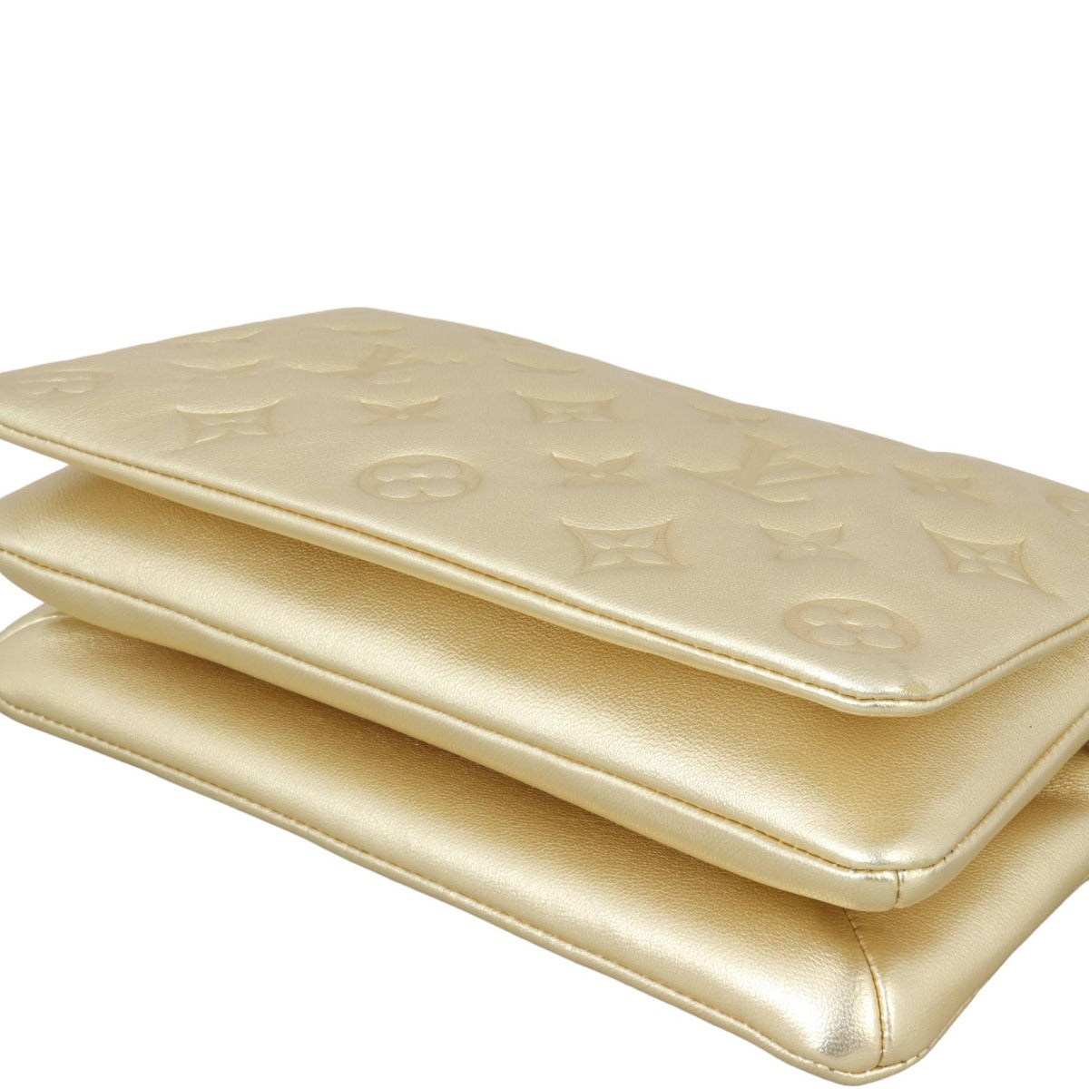 Louis Vuitton Pochette Coussin Monogram Embossed Lambskin