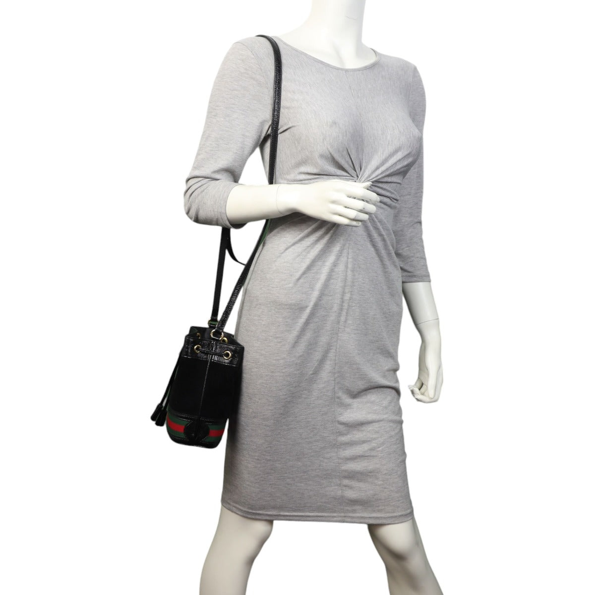 Gucci Ophidia Suede Bucket Bag Mini