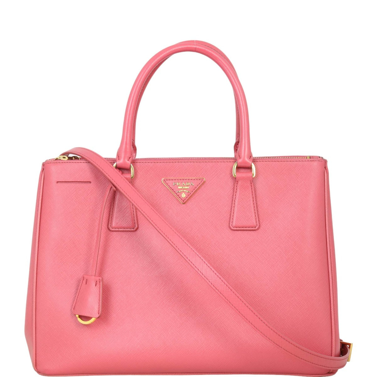 Prada Saffiano Lux Galleria Double Zip Tote Medium