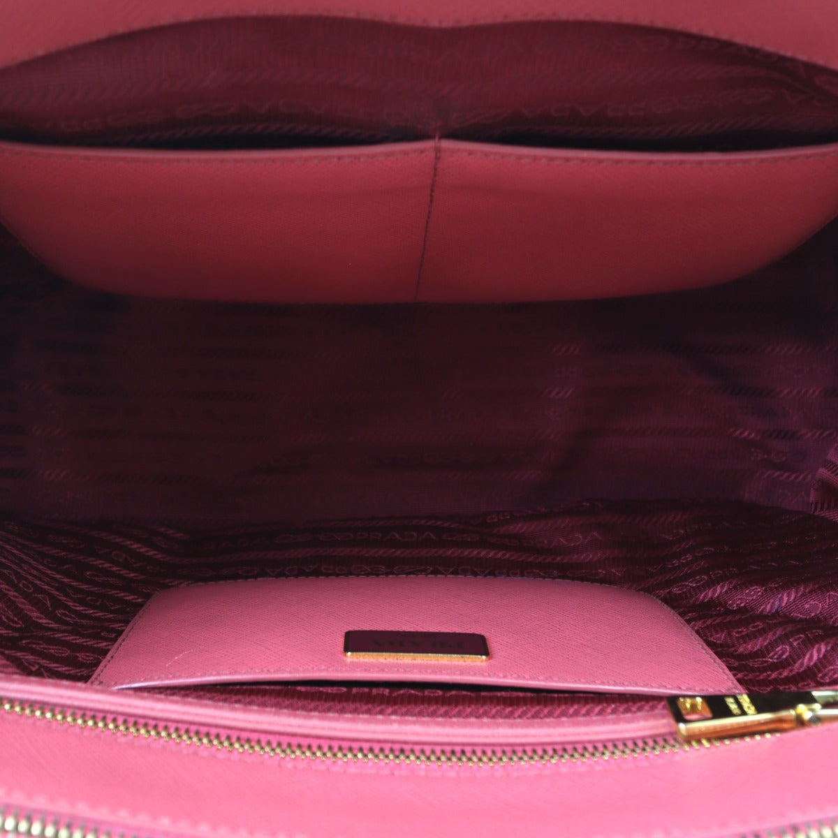 Prada Saffiano Lux Galleria Double Zip Tote Medium