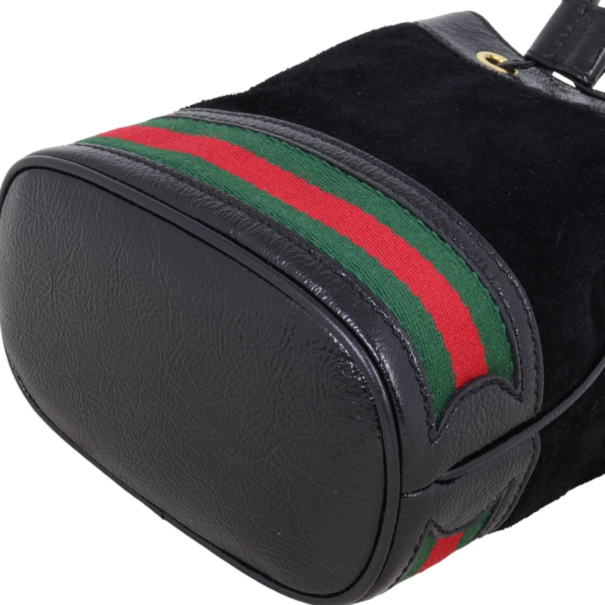 Gucci Ophidia Suede Bucket Bag Mini