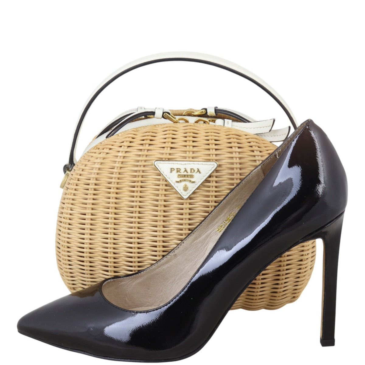 Prada Saffiano Odette Basket Handle Bag