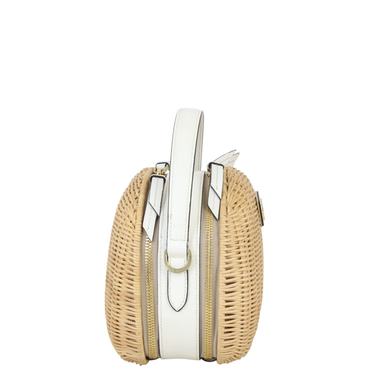Prada Saffiano Odette Basket Handle Bag