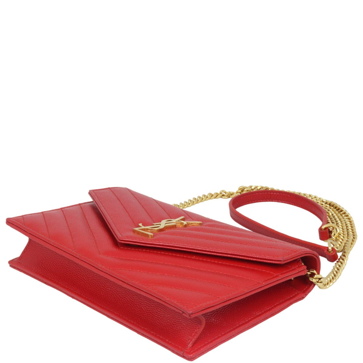 Saint Laurent Cassandre Envelope Chain Wallet