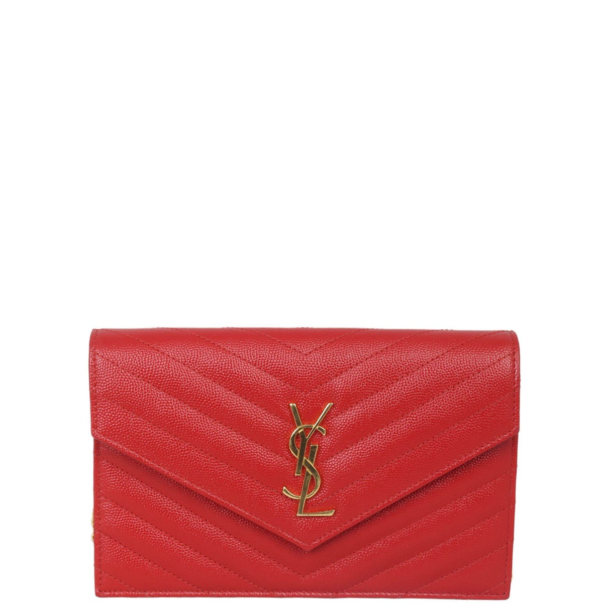 Saint Laurent Cassandre Envelope Chain Wallet