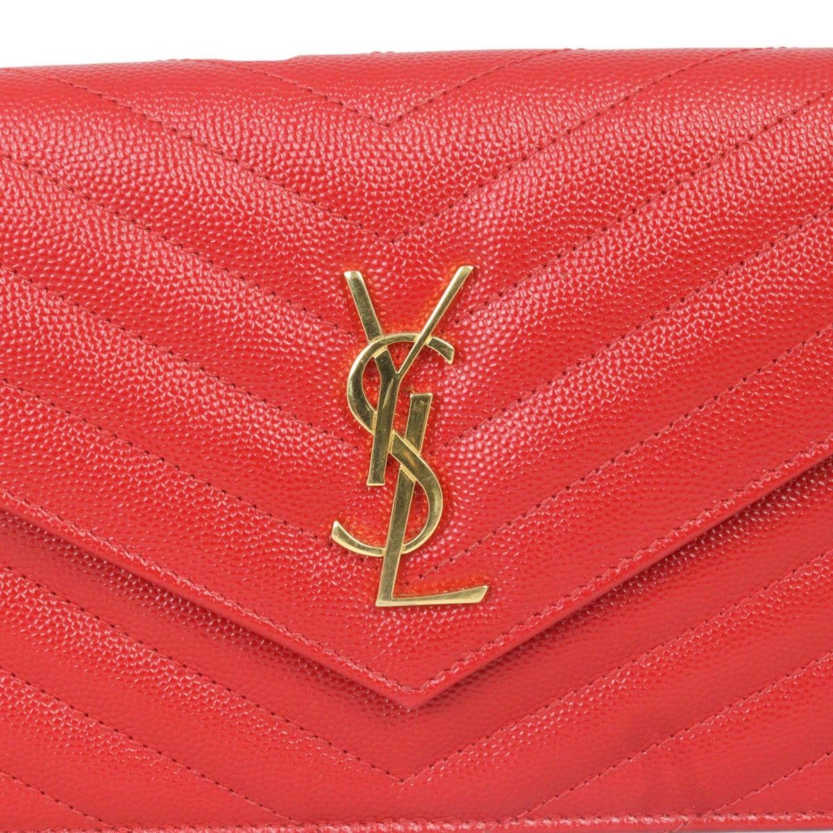 Saint Laurent Cassandre Envelope Chain Wallet