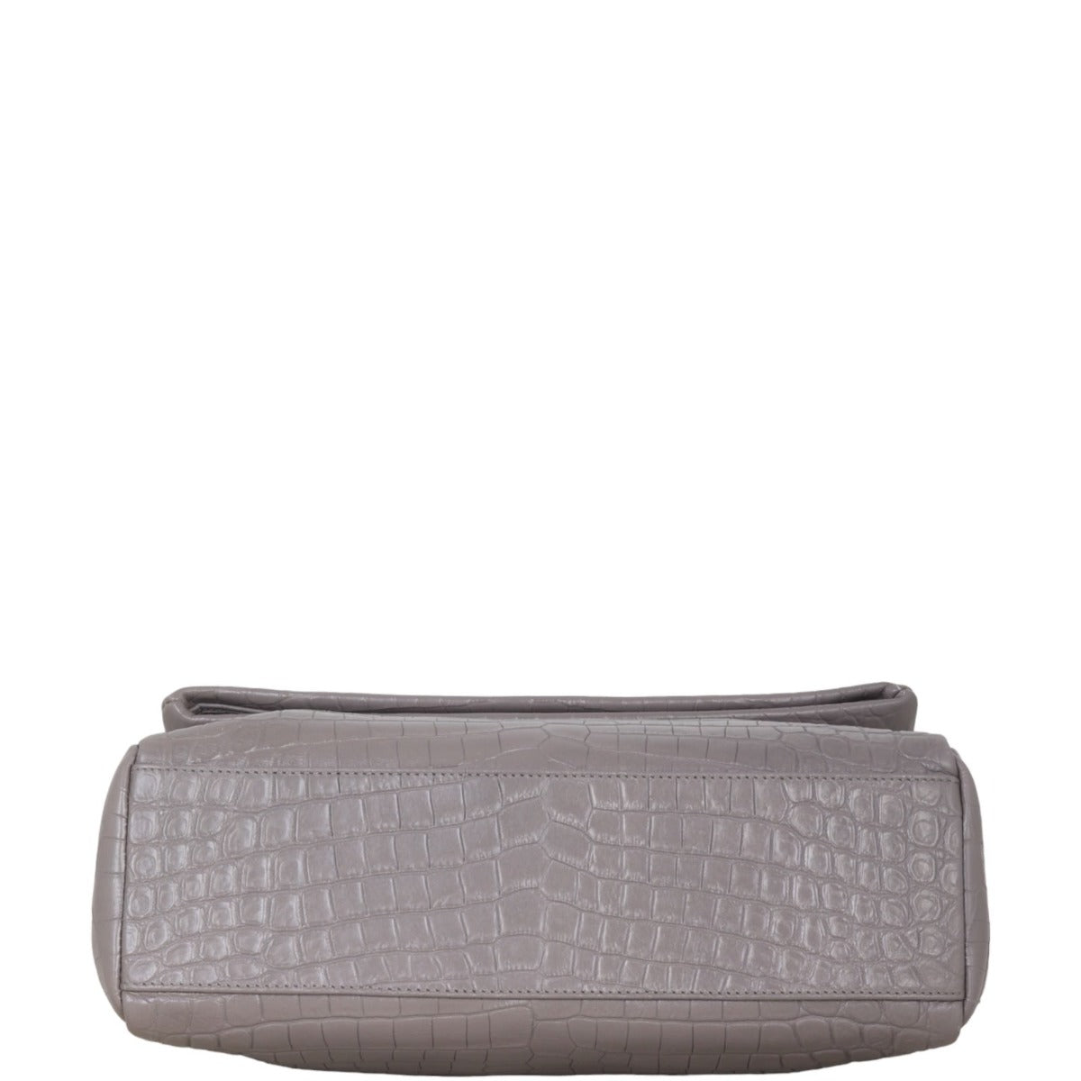 Saint Laurent West Hollywood Croc-Embossed Medium