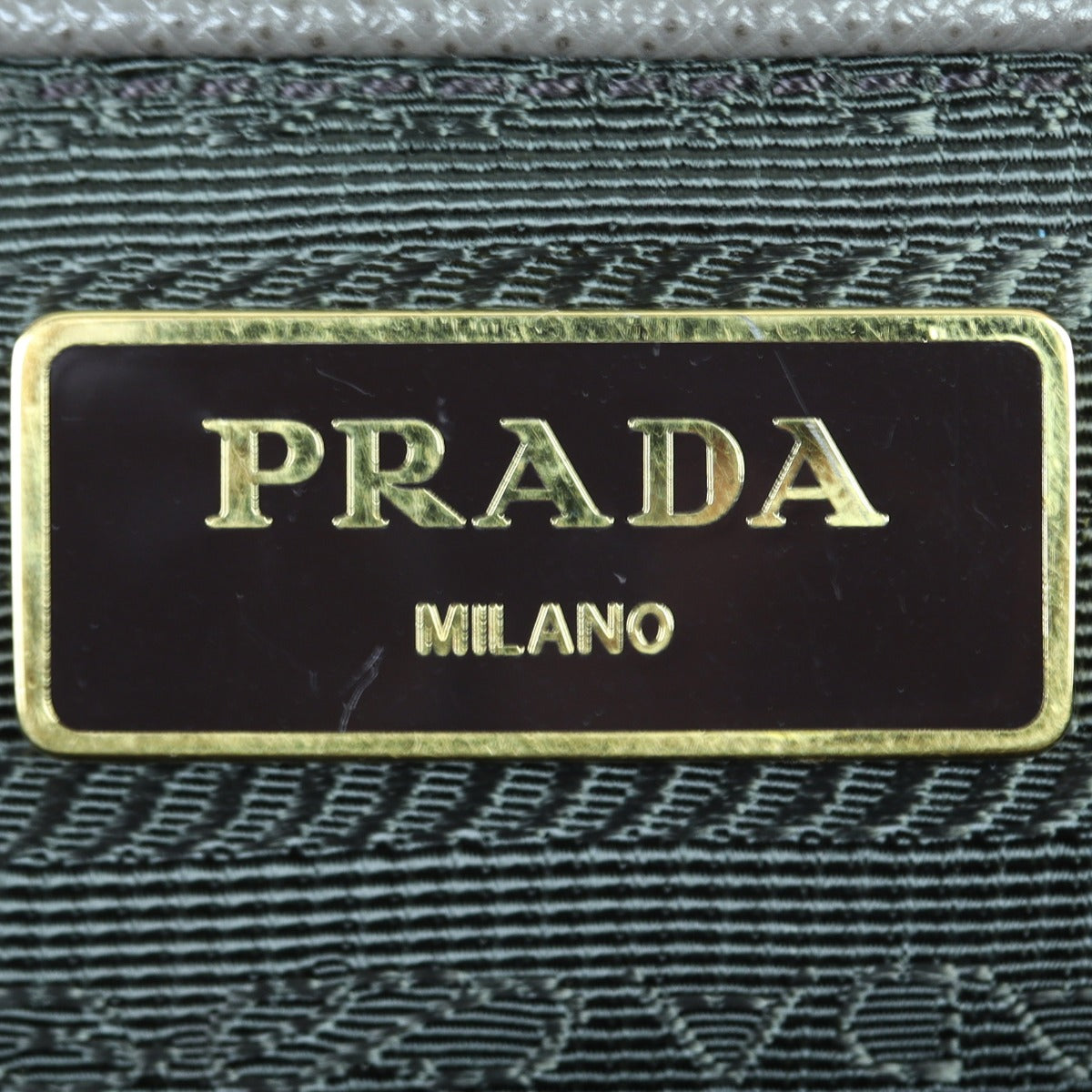 Prada Saffiano Lux Promenade Medium Interior Stamp