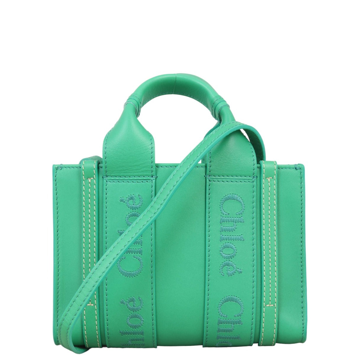 Chloe Woody Tote Bag Mini Leather