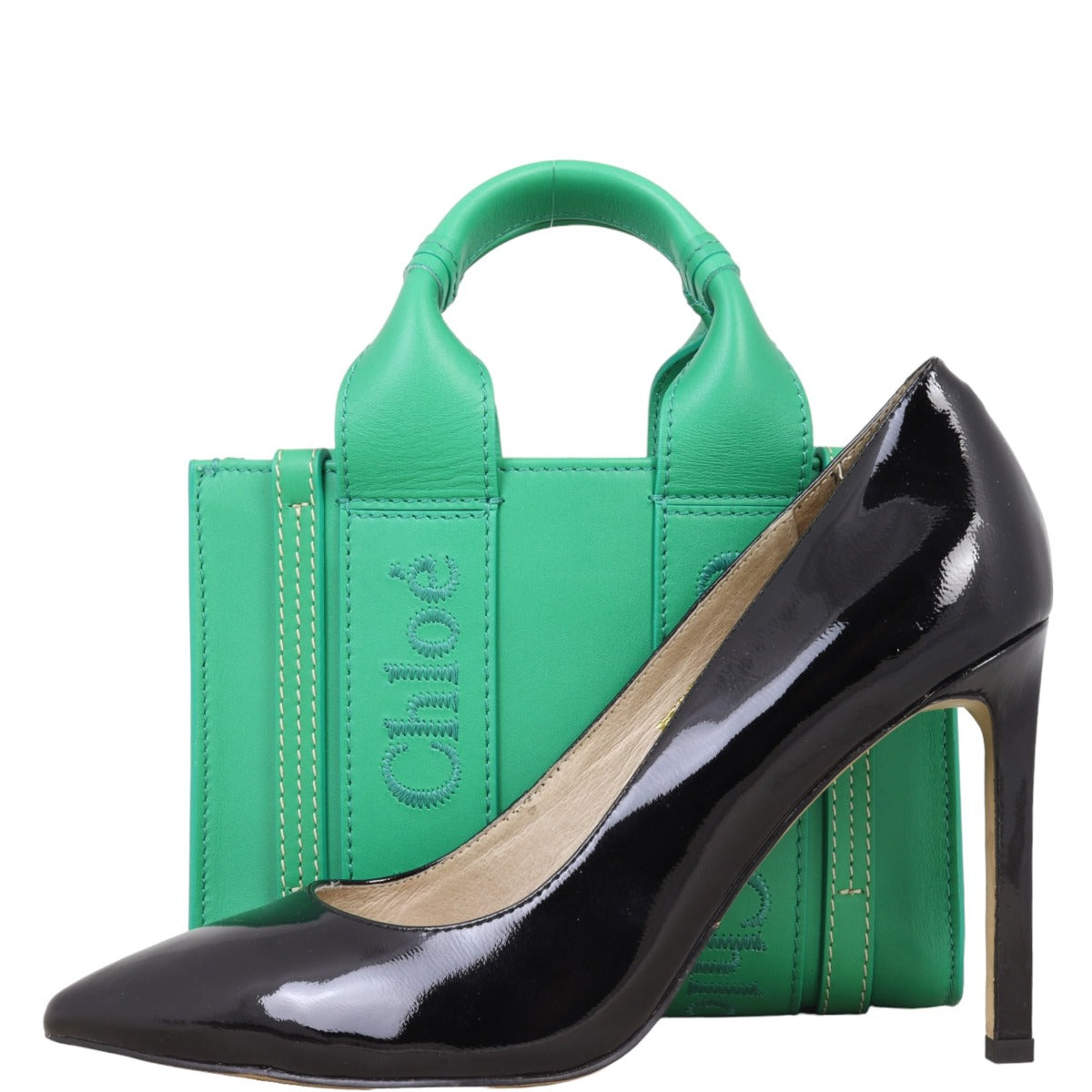 Chloe Woody Tote Bag Mini Leather