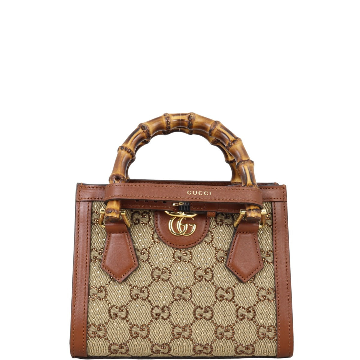 Gucci GG Diana Bamboo Top Handle Mini Tote