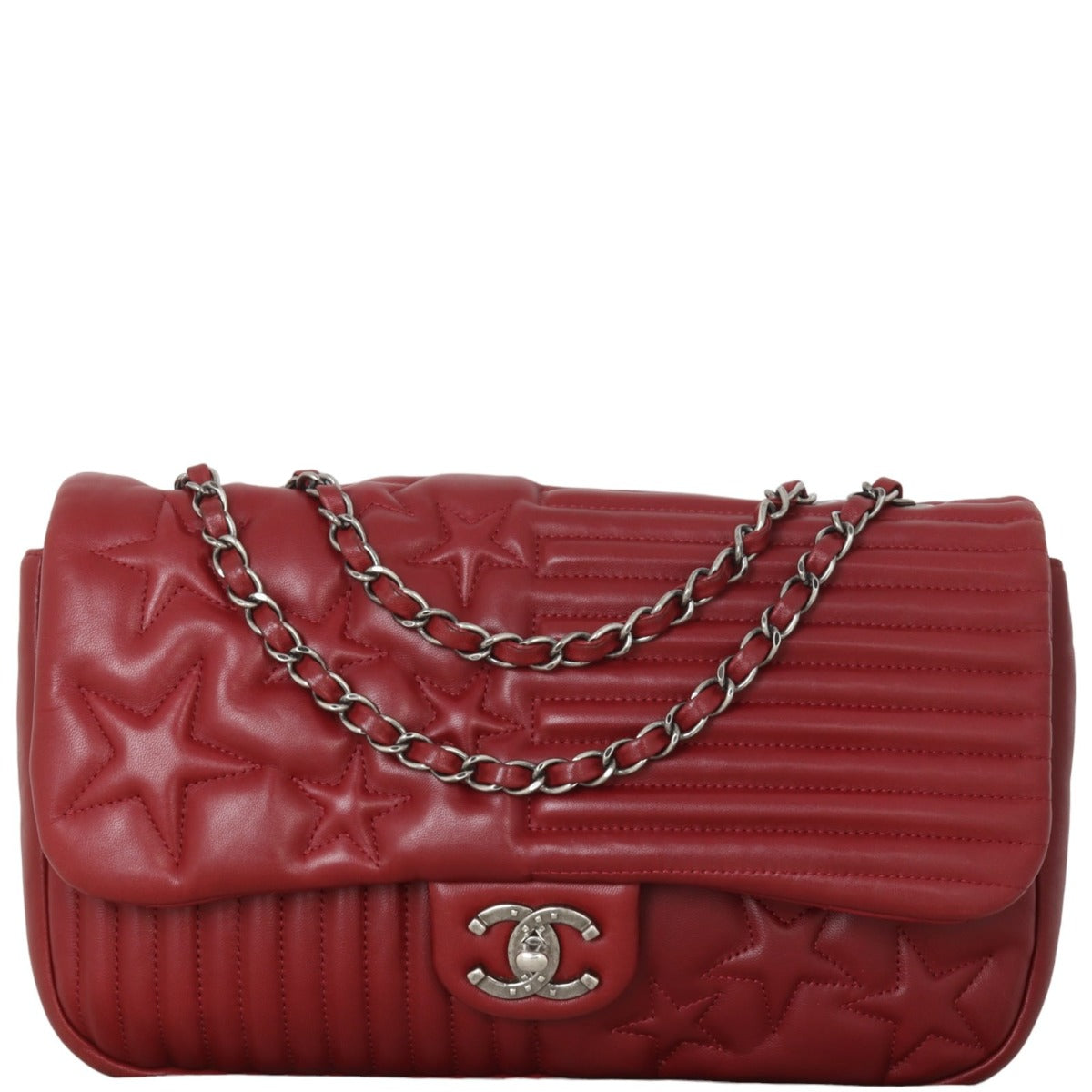 Chanel Paris Dallas Stars and Stripes Flap Bag Jumbo