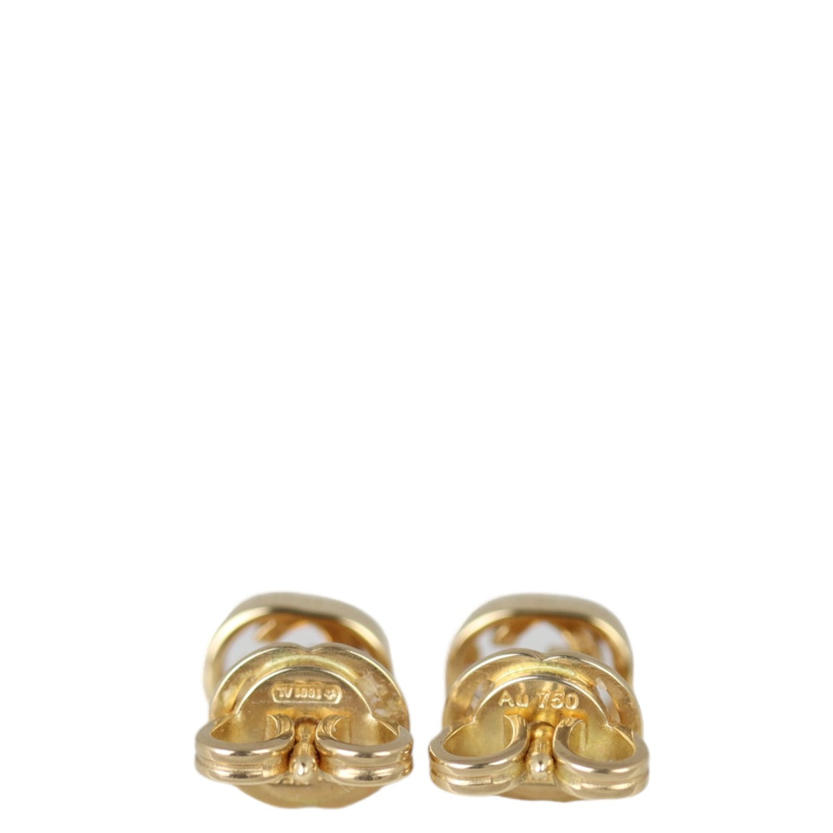 Gucci Interlocking G 18k Yellow Gold Stud Earrings