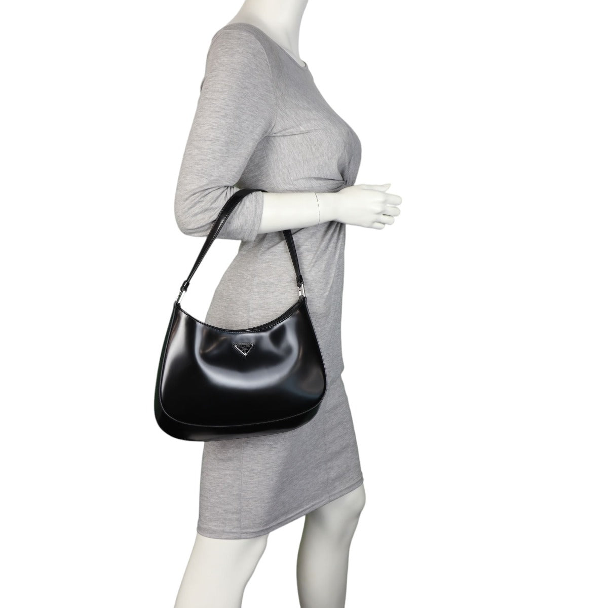 Prada Cleo Shoulder Bag Brushed Leather