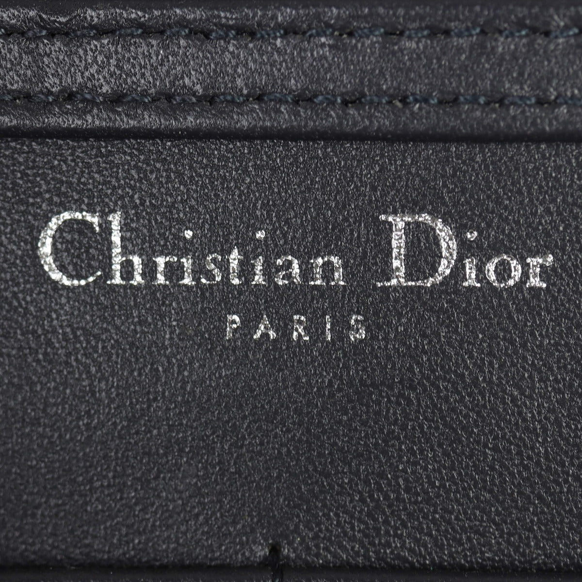 Dior Diorama Wallet on Chain Micro-Cannage Interior Stamp