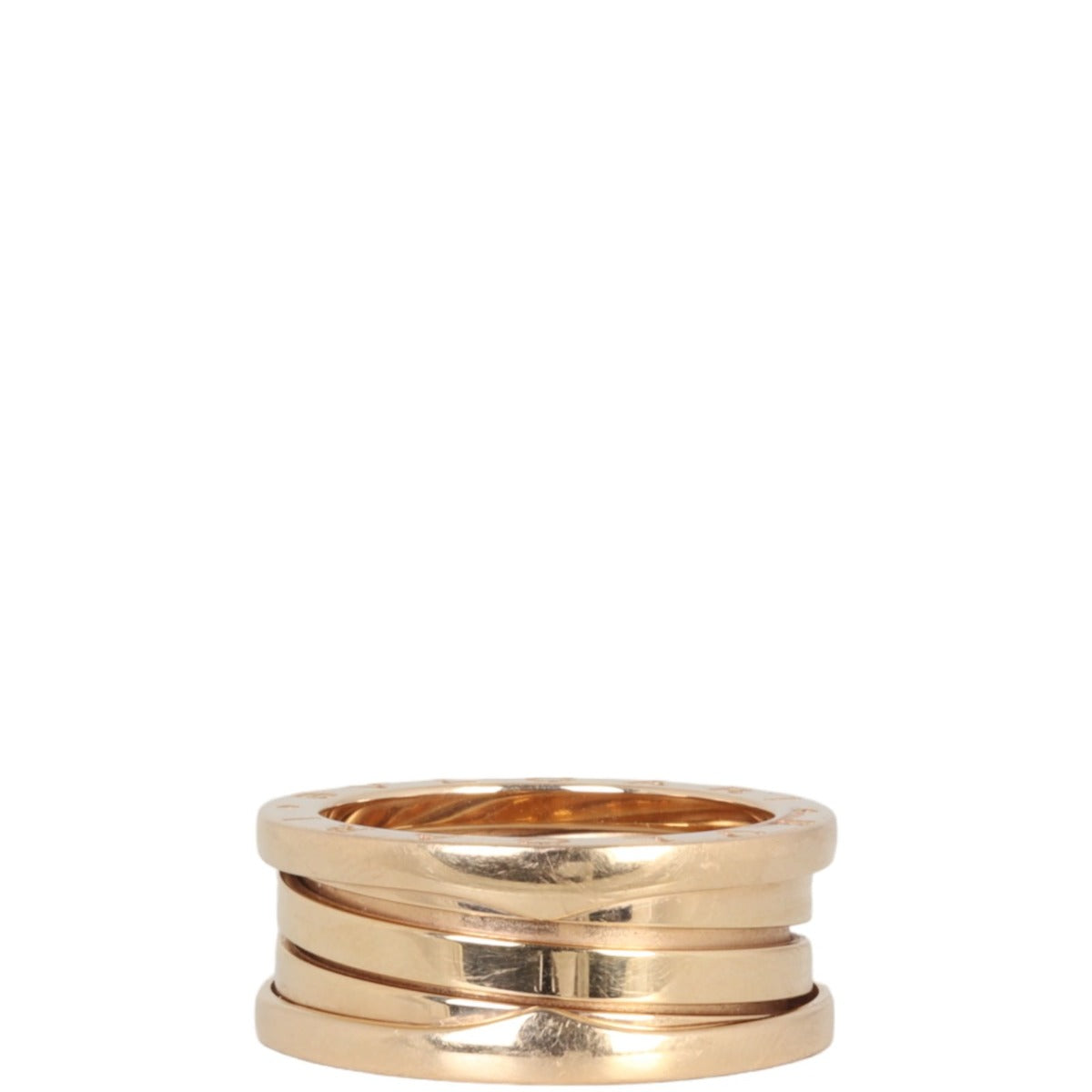 Bvlgari B.Zero1 18k Rose Gold Three Band Ring