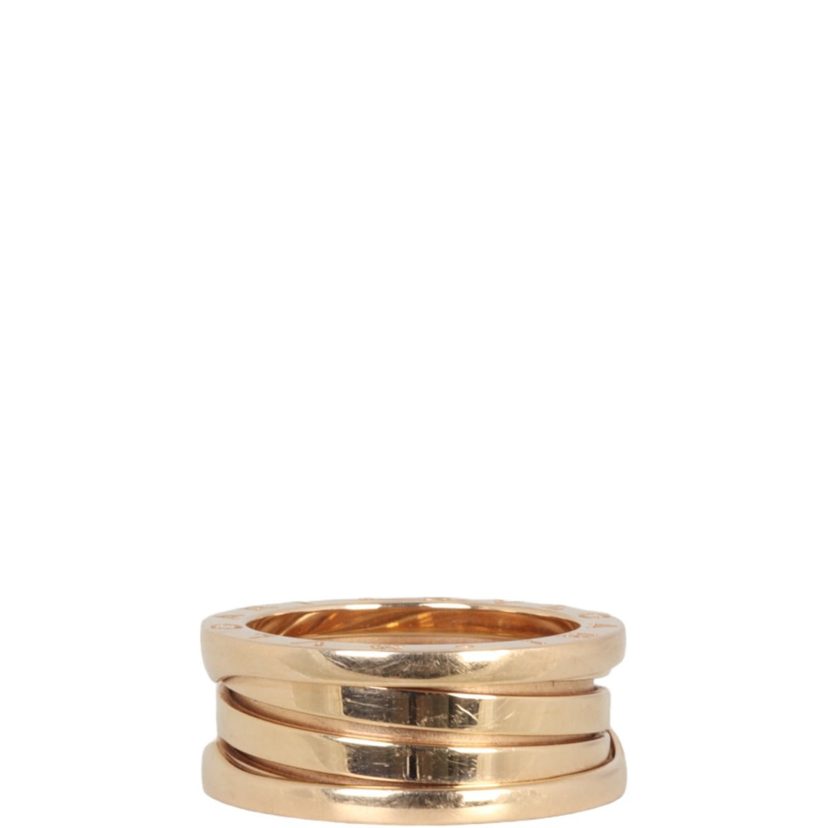 Bvlgari B.Zero1 18k Rose Gold Three Band Ring