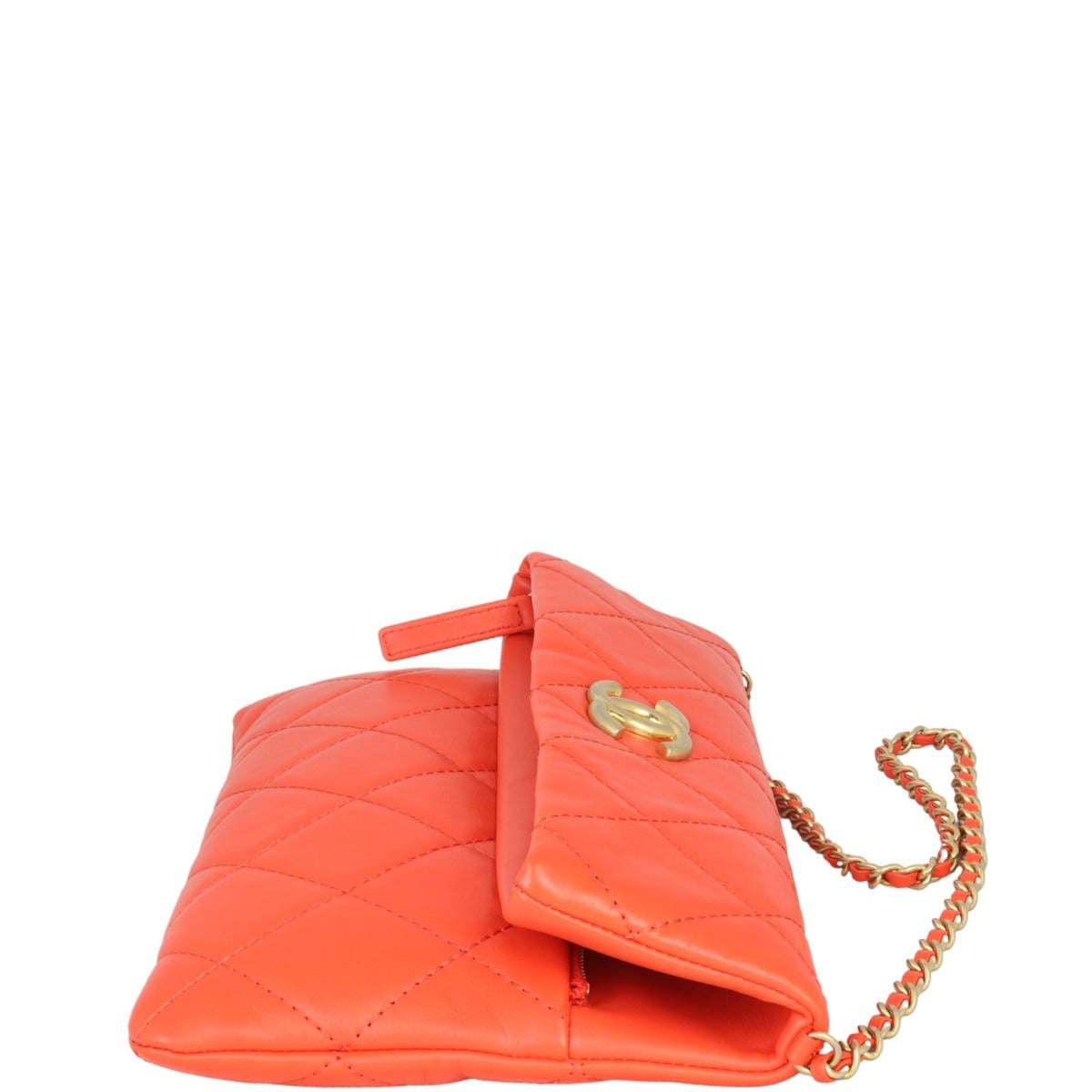 Chanel Fold Over Chain Clutch